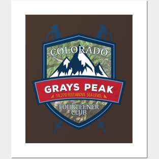 Grays Peak Colorado Fourteener Club Posters and Art